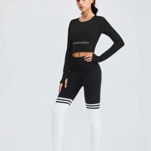 pantaloni scurți sport negri RUXI me1806
