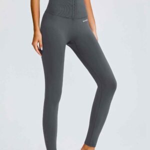 pantaloni negri de yoga cu picioare drepte RUXI