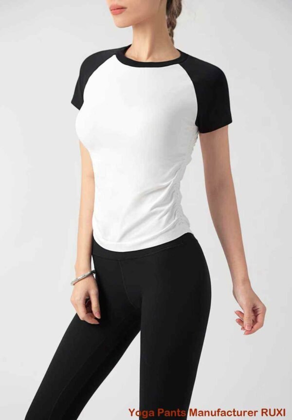 pliază peste pantaloni de yoga roz RUXI me924