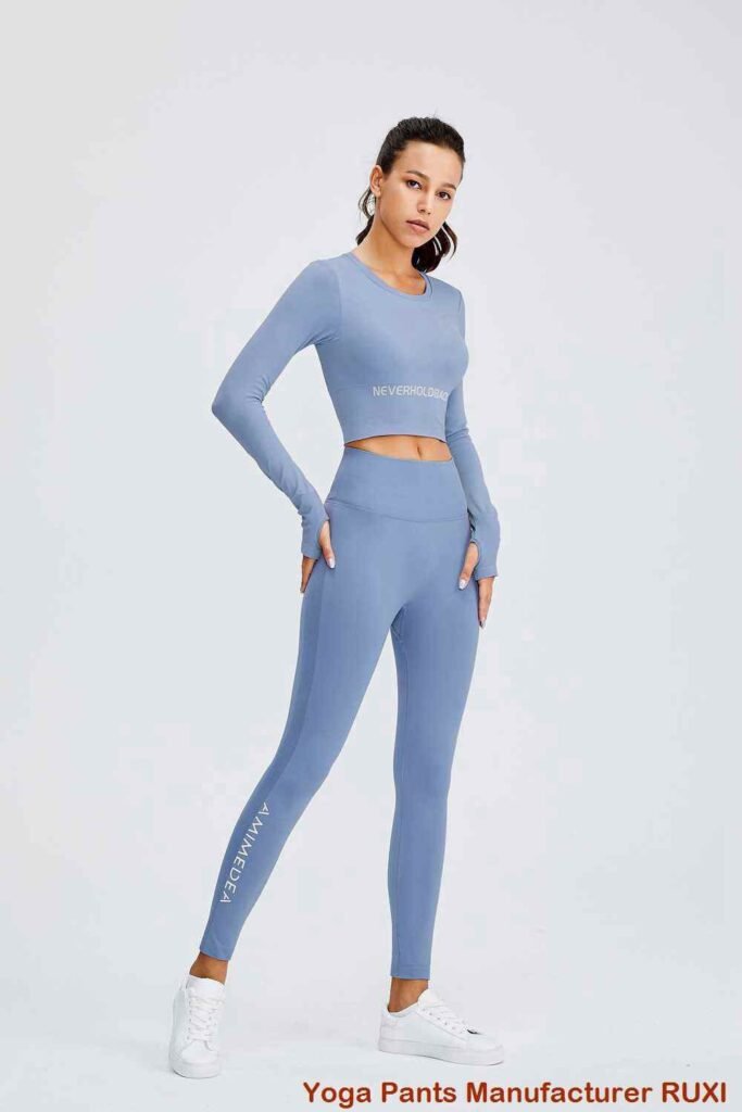 pantaloni de yoga decupați cu buzunare RUXI me822