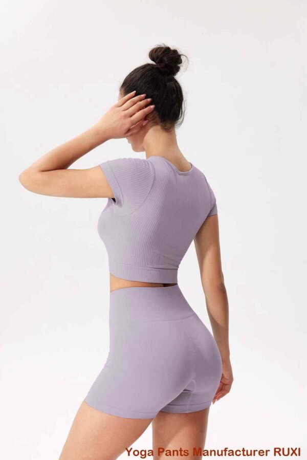 pantaloni de yoga evazați tăiați RUXI me361