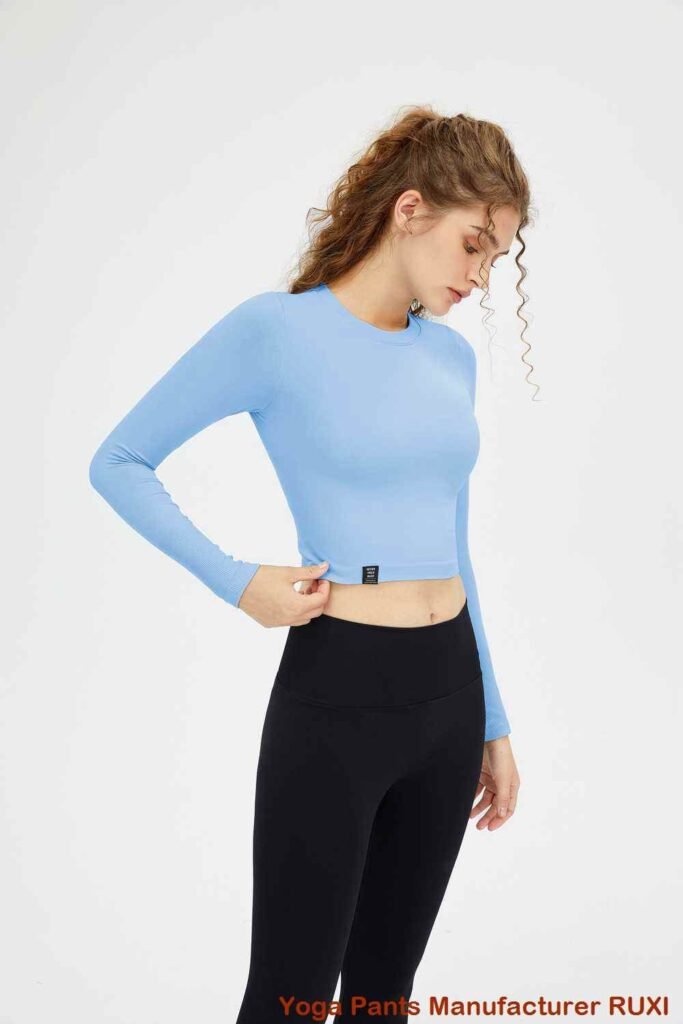 pantaloni de yoga cu picior evazat RUXI me98